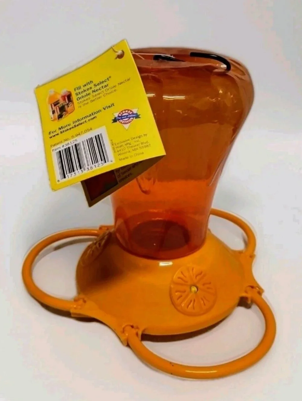 NWT Stokes Select 38125 Oriole Hummingbird Nectar Feeder W/ Bee Guards 34 Ounce - Picture 2 of 7